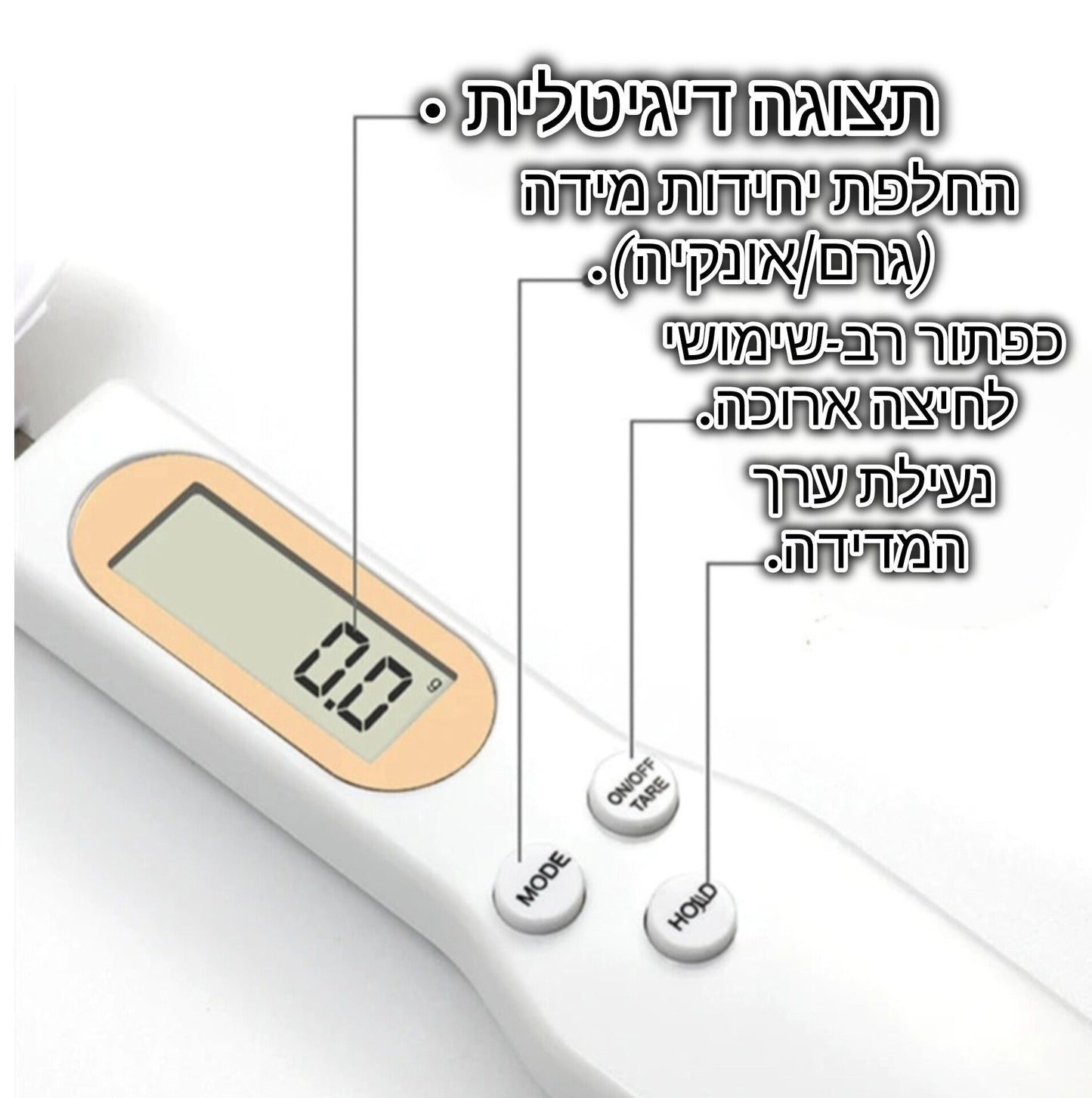 דיוקית™ – כף אחת שמחליפה את כל כפות המדידה במטבח - Laxina Store