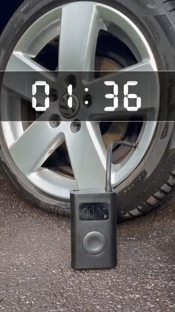 משאבת אוויר אלחוטית לרכב – קומפקטית, חכמה וללא חוטים!